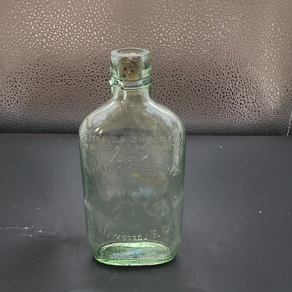 Vintage Jose Gonzalez Clemente & Co Bottle 1/2 Pint